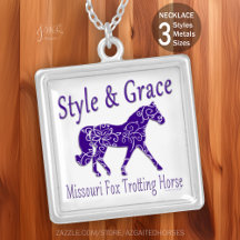 Style & Grace Missouri Fox Trotting Horse Necklass