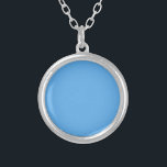 Collar Plateado Vaqueros azules (color sólido)<br><div class="desc">Vaqueros azules (color sólido)</div>