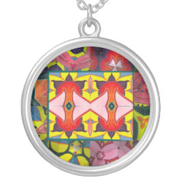 Collar Plateado Viajes florecientes