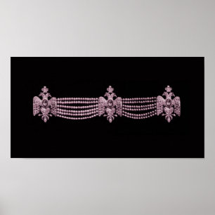 Collar rosa del cartero ~ Poster de impresión