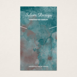 Collar verde azulado de color de agua de cuerdas r