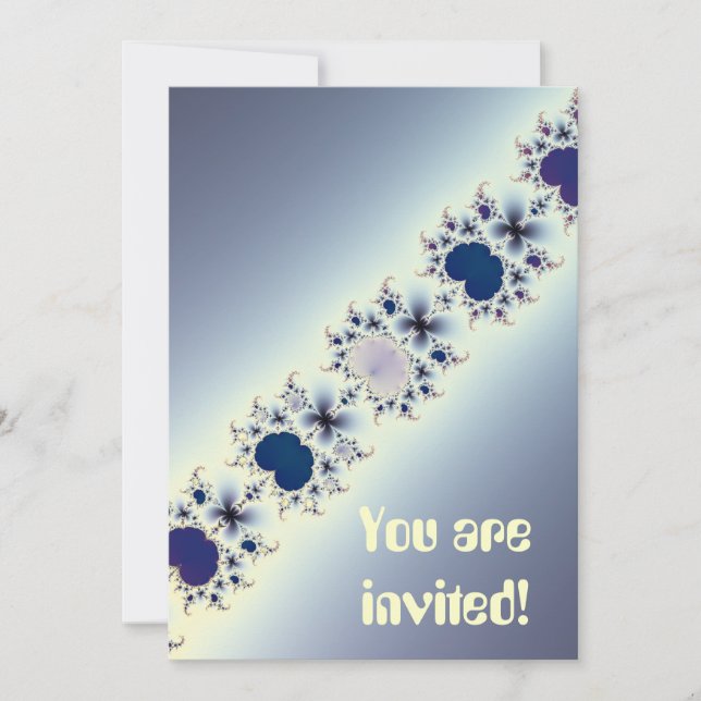 Collares Morados Invitaciones Personalizadas (Anverso)