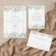 Invitación Greenery Sage Lilac Floral All In One Wedding (Personaliza la colección de este creador independiente.)