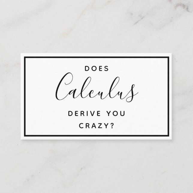 College Math Tutor - Graciosa tarjeta de presentac (Anverso)