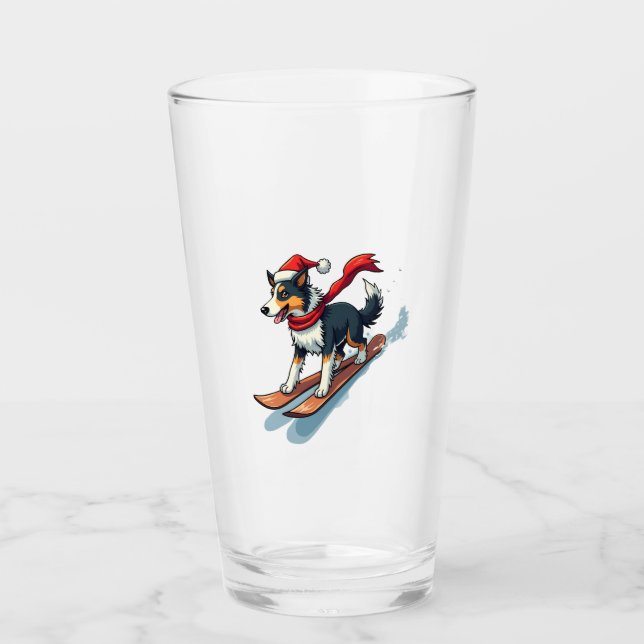 Collie de frontera snowboarder (Anverso)