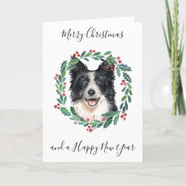Collie Fronterizo Feliz Navidad Perro de moda