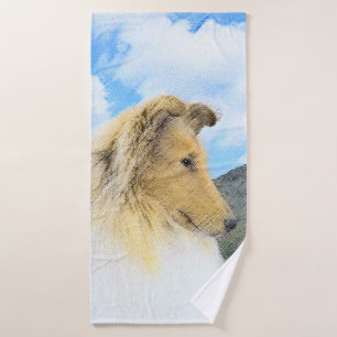 Collie in Mountains (Rough) Pintura - Perro Art