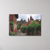 Collonges-la-Rouge, la impresión de lienzos de pue