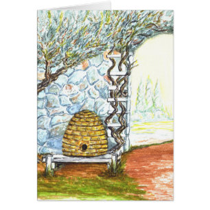 colmena de la abeja del patio