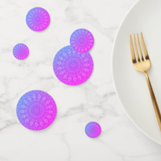 colmenas rosadas púrpura doilies confetti