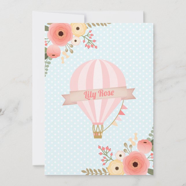 Colocar el floral arriba y fuera de la invitación  (Reverso)