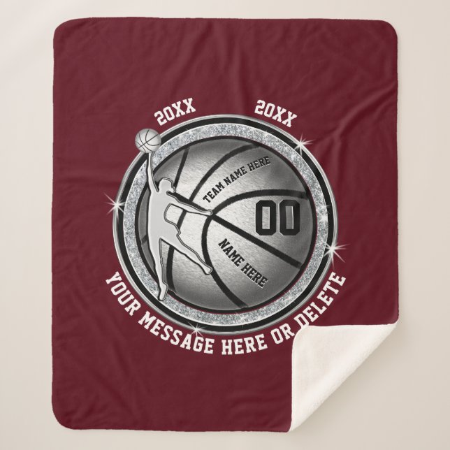 Colocar mantas personalizadas de básquetbol para C (Anverso)