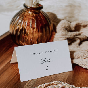 Colocar número de asiento plegado del Boda de la t