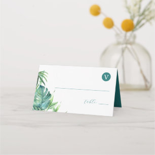 Colocar tarjetas Tropical Destino Tema de la boda