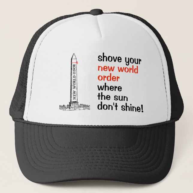 Colocar tu sombrero NWO Trucker (Anverso)