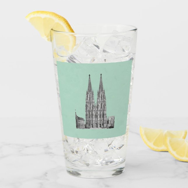Cologne Dome Cologne Köln Kölschglas (Anverso (hielo))