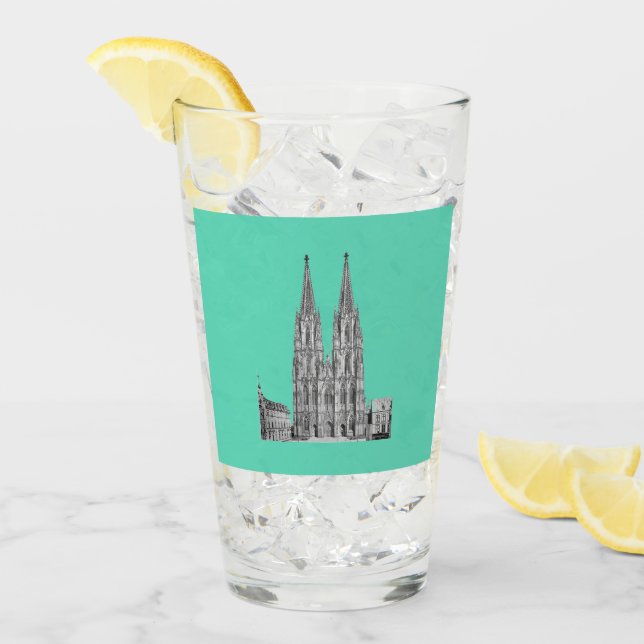 Cologne Dome Cologne Köln Kölschglas (Anverso (hielo))