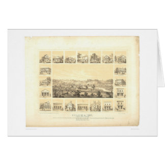 Coloma, mapa panorámico 1857 (0423A) del CA
