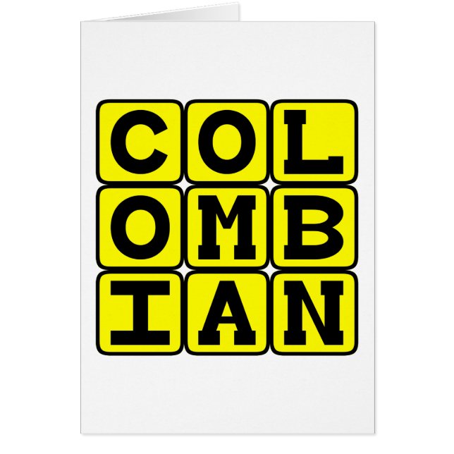 Colombia, nacionalidad (Frente)