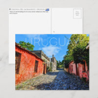 Colonia del Sacramento, Uruguay Tarjeta Postal de