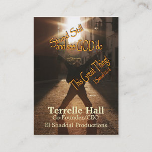 Coloque la tarjeta de visita inmóvil