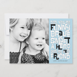 Colóquelo en la tarjeta del día del padre