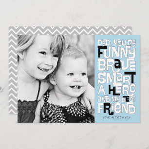 Colóquelo en la tarjeta del día del padre