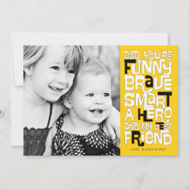 Colóquelo en la tarjeta del día del padre