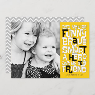 Colóquelo en la tarjeta del día del padre