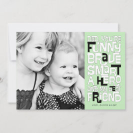 Colóquelo en la tarjeta del día del padre