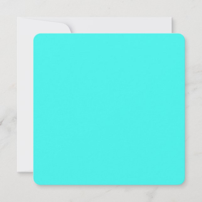 Color azul turquesa Aqua con entusiasmo (Anverso)