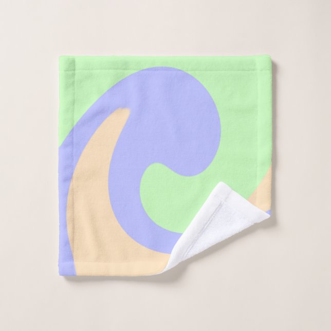 Color azul verde oscuro líquido mármol boho patrón (Toallita)