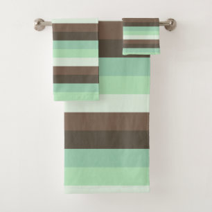 Color Block de rayas de chocolate con menta