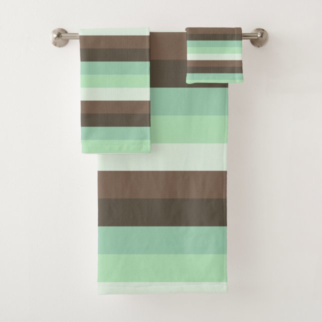 Color Block de rayas de chocolate con menta  (In situ)