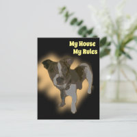 Color de agua de Fox Terrier, postal