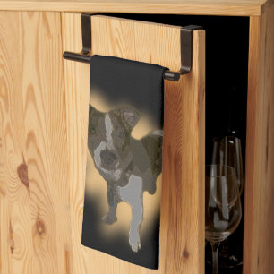 Color de agua de Fox Terrier, Toalla de Dish