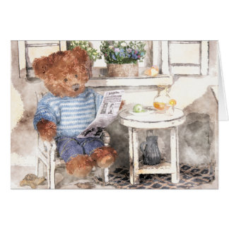 Color de agua de los osos dinares - Oso de lectura