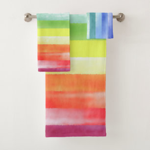 Color de agua en color: patrón arco iris vertical