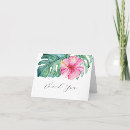Color de agua Hibiscus personalizado doblado
