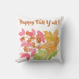 Color de agua pintado a mano Cojín decorativo de h