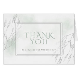 Color de agua verde de salvia pálida y rama de gui