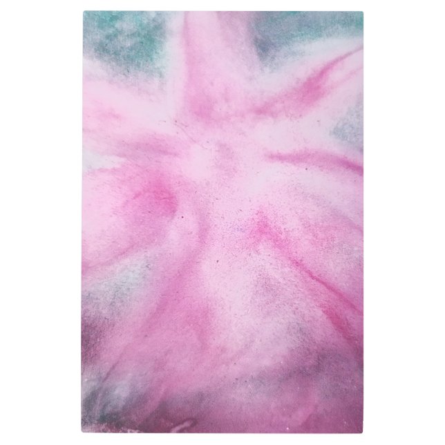 color de agua verde púrpura arte metalizado abstra (Anverso)