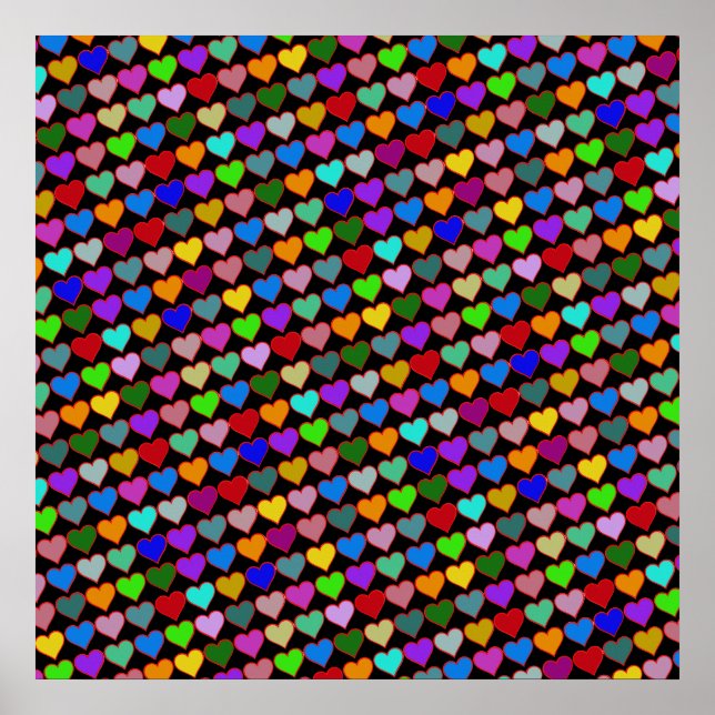 color de arte de patrones de amor (Frente)