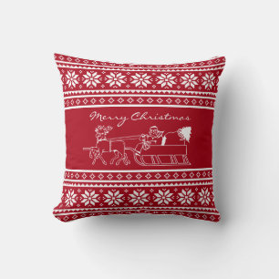 Color de encargo nórdico de la almohada de tiro