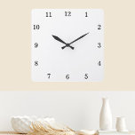 Color de fondo personalizado Reloj de pared person<br><div class="desc">Haga clic en EDITAR DISEÑO y, a continuación, haga clic en EDITAR FONDO para cambiar el color de fondo y crear fácilmente su reloj de pared personalizado. También puede hacer clic en TEXTO para agregar una línea de texto. Puede TRANSFERIR este DISEÑO a otros productos de Zazzle y ajustarlo para...</div>