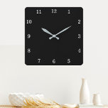Color de fondo personalizado Reloj de pared person<br><div class="desc">Haga clic en EDITAR DISEÑO y, a continuación, haga clic en EDITAR FONDO para cambiar el color de fondo y crear fácilmente su reloj de pared personalizado. También puede hacer clic en TEXTO para agregar una línea de texto. Puede TRANSFERIR este DISEÑO a otros productos de Zazzle y ajustarlo para...</div>