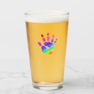 Color de la acuarela de la huella del arco iris co