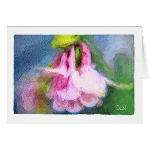 Color de la columna rosa/Floral/acuarela