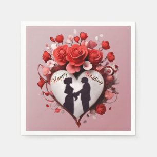 Color de la servilleta del Boda feliz