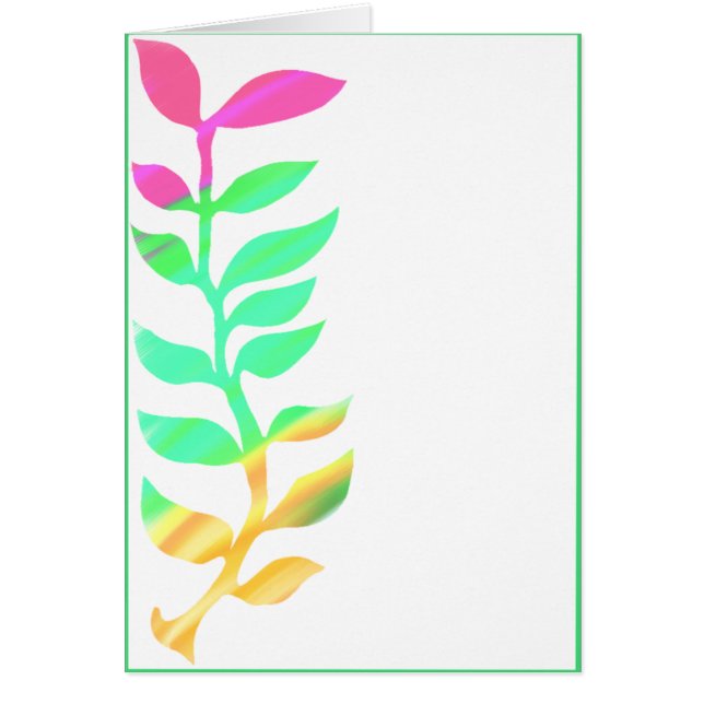 Color de la tarjeta del crecimiento (Frente)